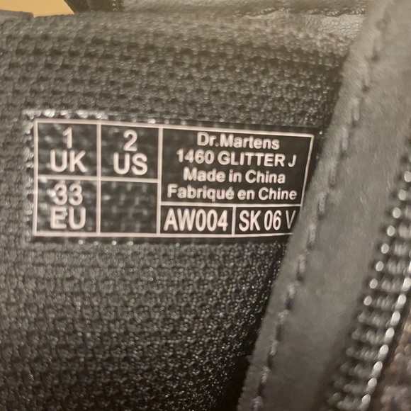 Dr. Martens 1460 Glitter J Sz 2 - Picture 8 of 9